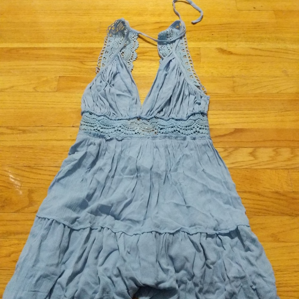 Light blue grey sundress